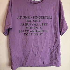 Purple Graphic Tee